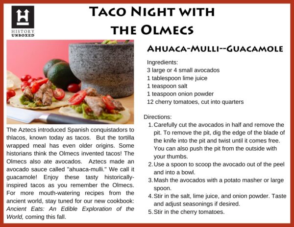 Host a Olmec-Inspired Taco Night with Our Free Recipe Card!