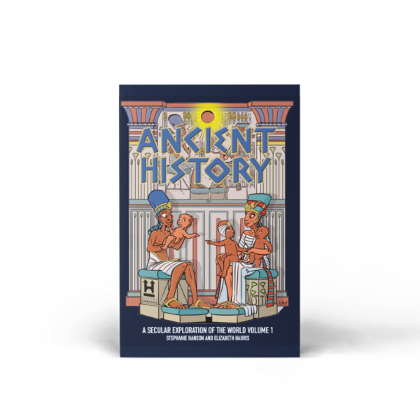 secular history for kids book cover with pharaohs