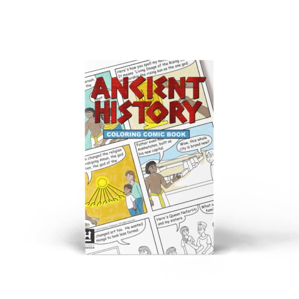 ancient history coloring comic cover egypt