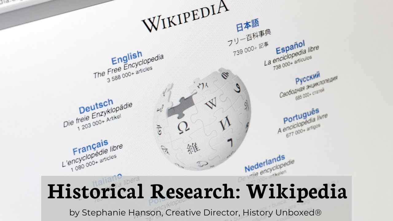 Featured image for “Historical Research: Wikipedia”