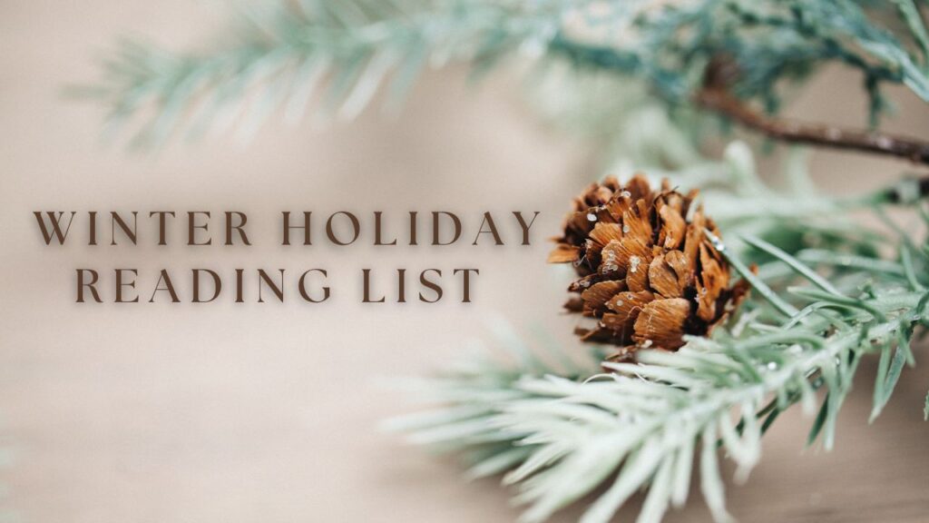 winter holiday book list cover image